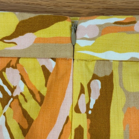 J. Crew Abstract Colorful 70s Print Mini Skirt - Women's Size 8 - Picture 5 of 9